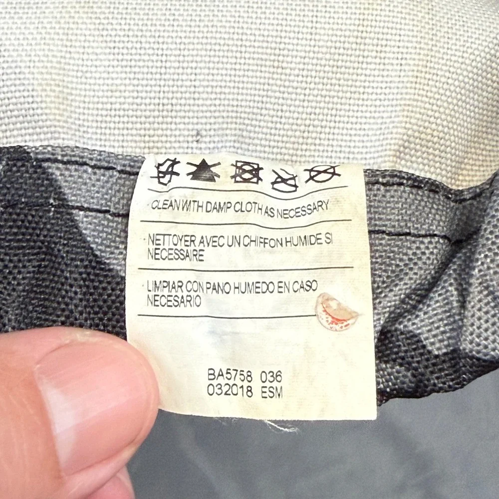 Nike Camo Drawstring Backpack Grey Black Camouflage Gym Bag BA5758-036